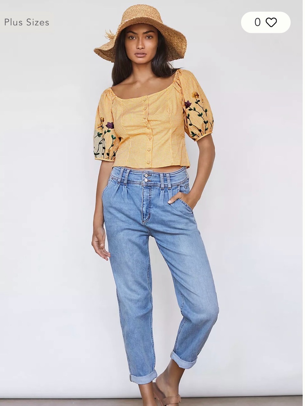 Pilcro and the Letterpress High-Rise Light Blue Jeans